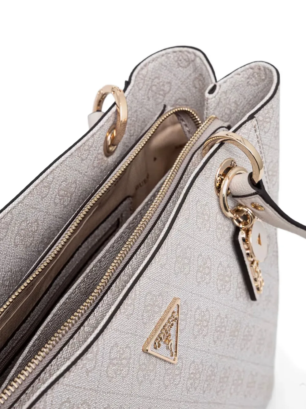 GUESS USA Shopper met logo-reliëf Wit