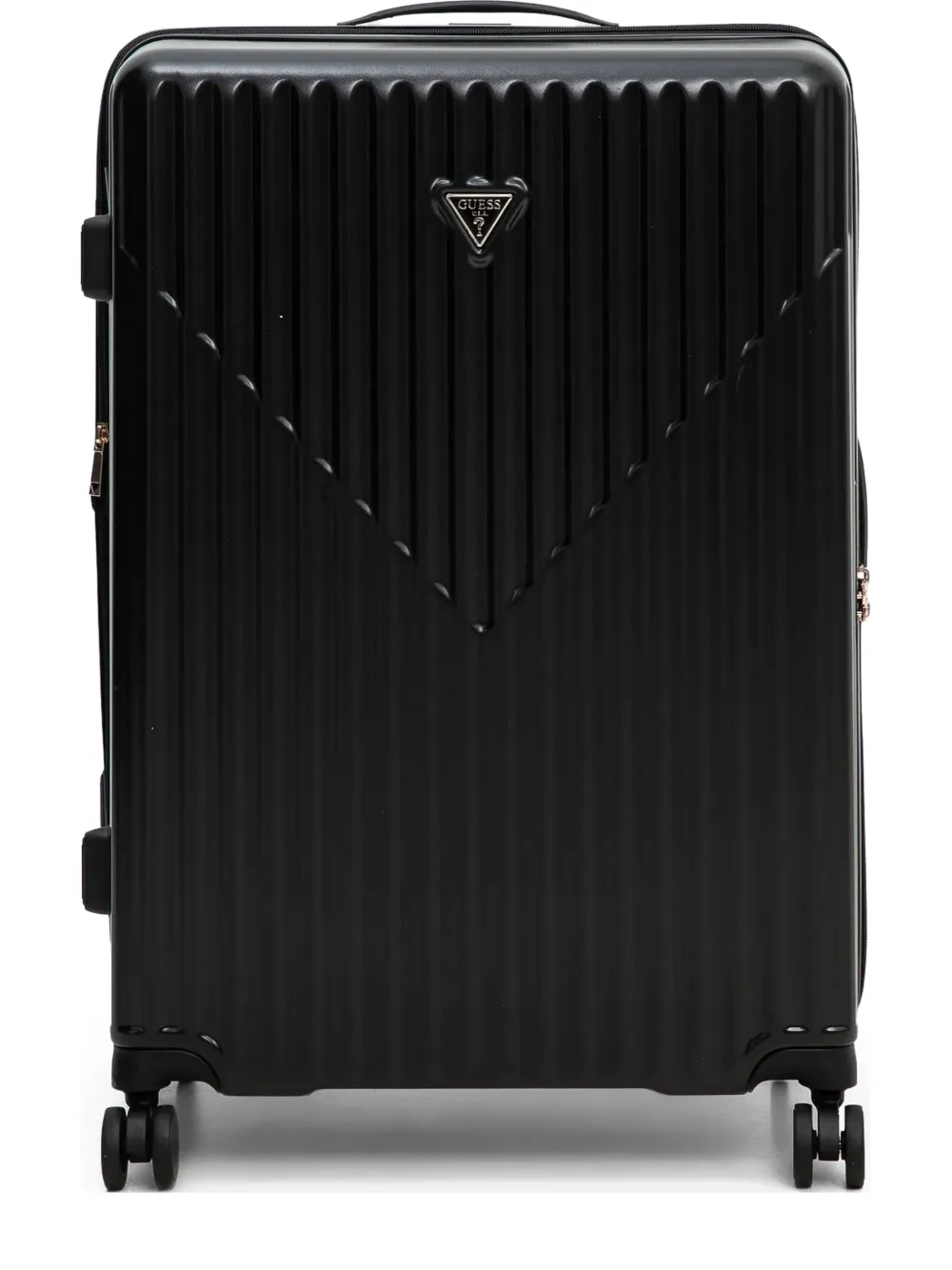 GUESS USA ridged hard-shell trolley | Black | Image 1