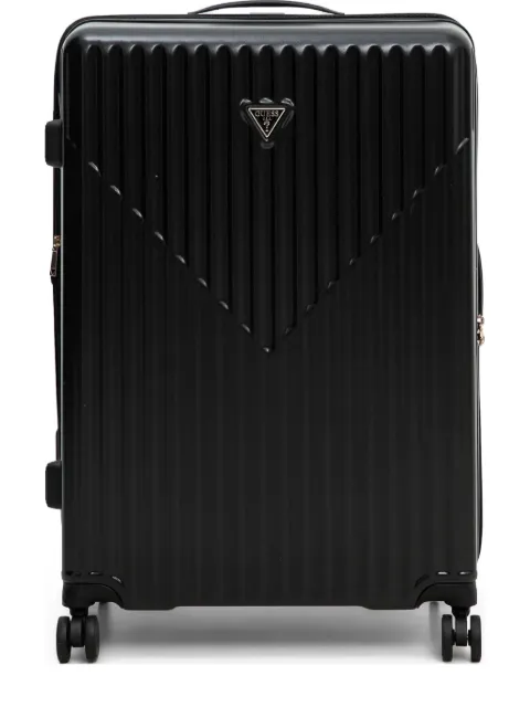 GUESS USA ridged hard-shell trolley