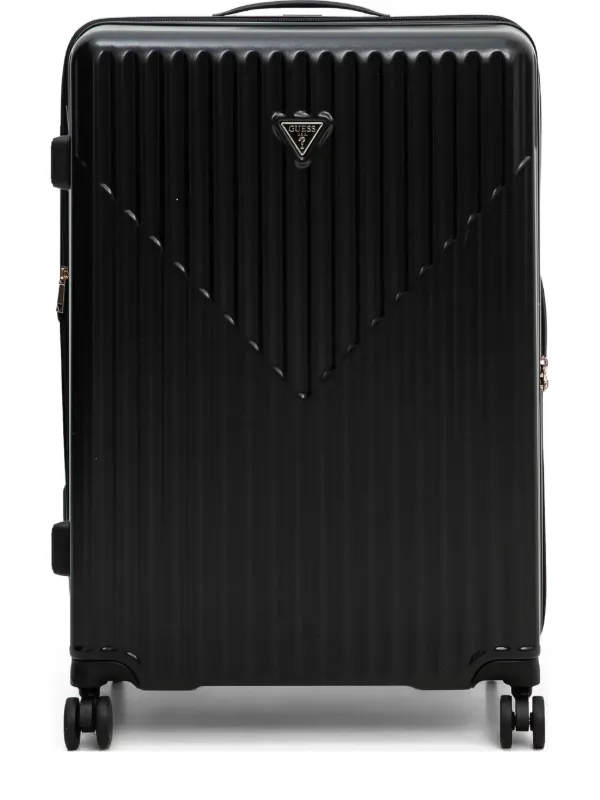 GUESS USA Ridged hard-shell Trolley | Black | FARFETCH GUESS USA Ridged hard-shell Trolley | Black | FARFETCH