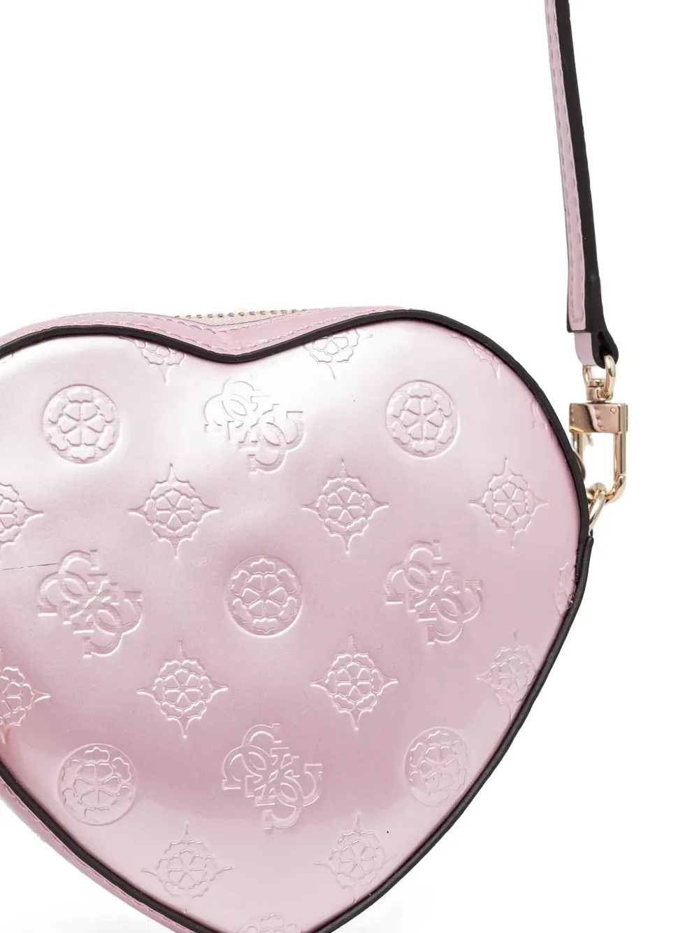 Guess Usa Arnela Heart-shaped Cross Body Bag In Pink