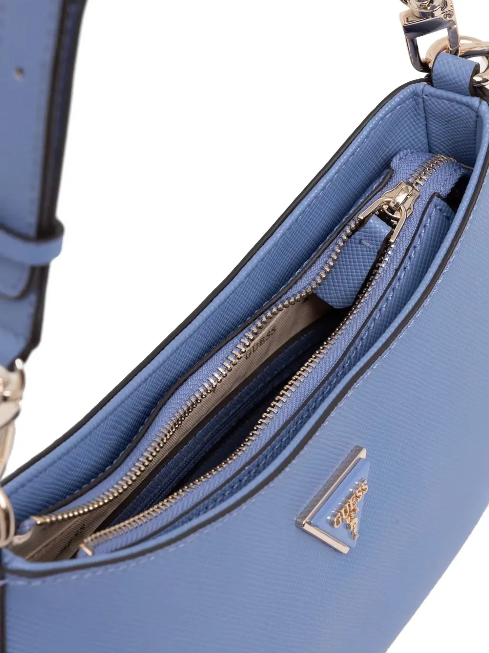 GUESS USA Saffiano leren schoudertas Blauw