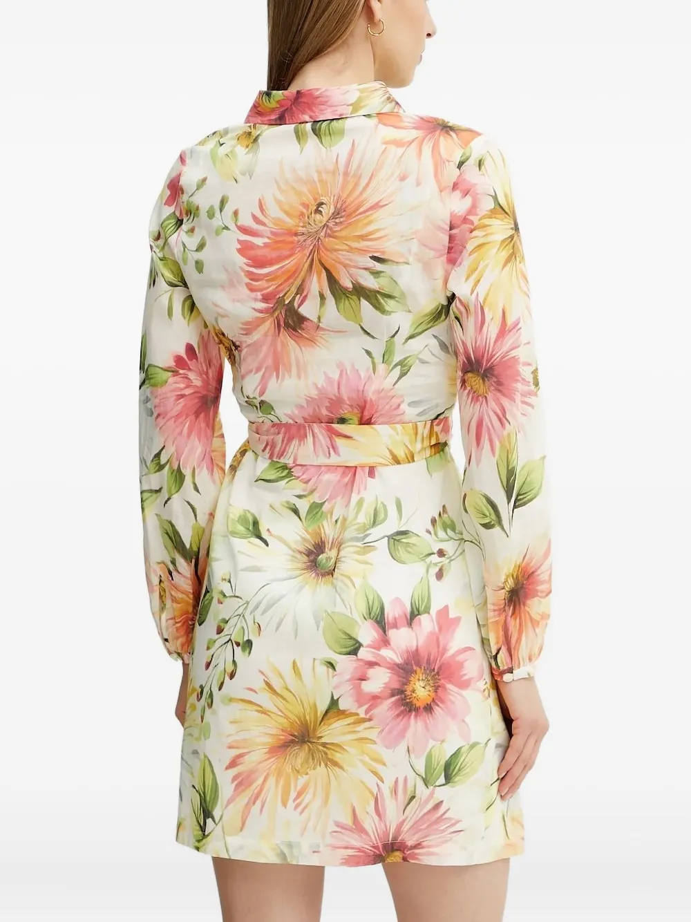 GUESS USA Blousejurk met bloemenprint - Wit