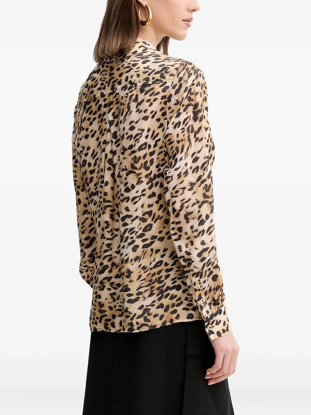 GUESS USA Blouse met luipaardprint - Bruin