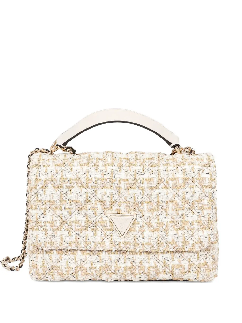 GUESS USA Giully textured cross body bag | Gold | Image 1