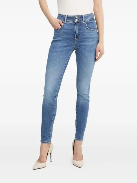 GUESS USA logo-patch skinny jeans