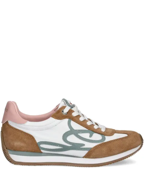 GUESS USA Skroll suede-panelled lace-up sneakers