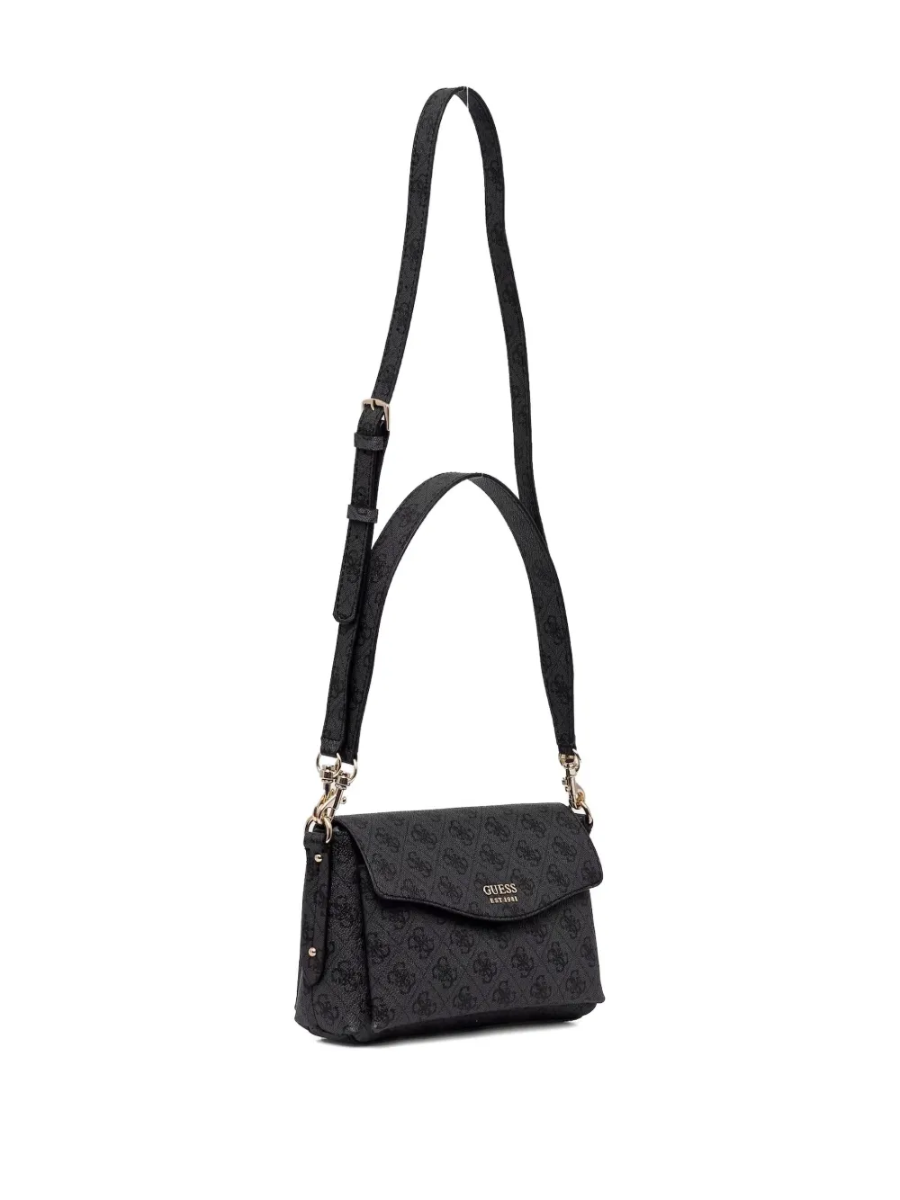 GUESS USA Crossbodytas met monogramprint - Zwart