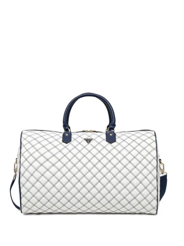 GUESS USA Cruise Vibe Luggage Bag White FARFETCH NZ