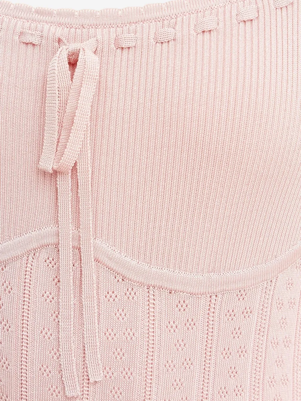 Guess Usa Tie-detail Mini Dress In Pink