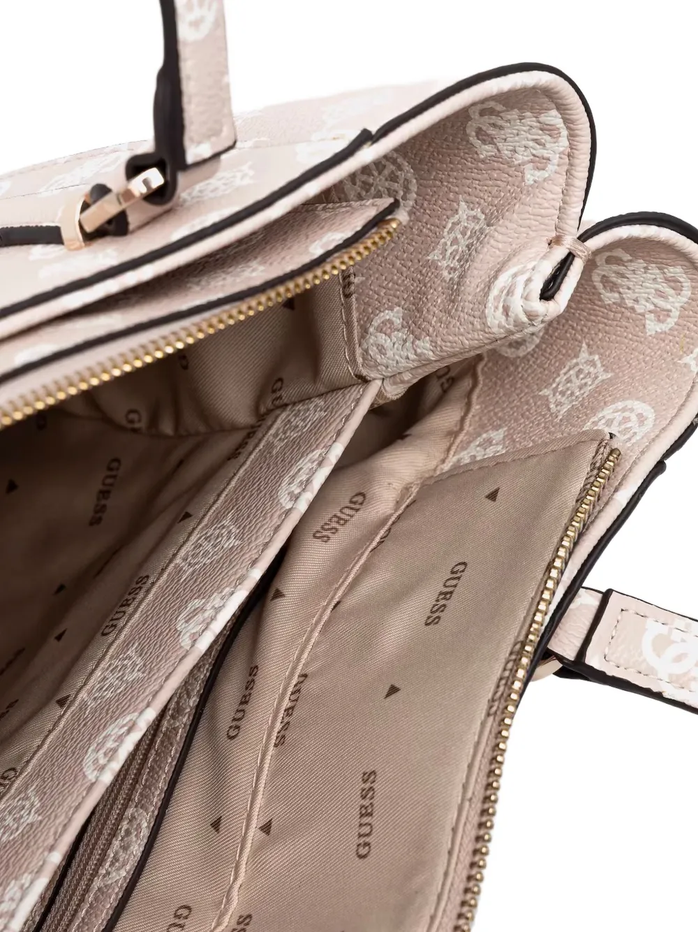 GUESS USA Shopper met monogram Beige