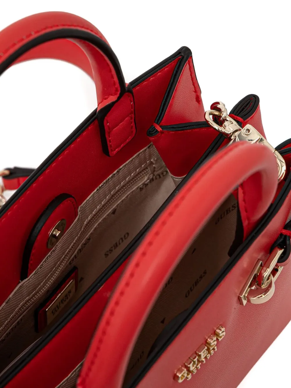 GUESS USA Kleine handtas met kettingband Rood