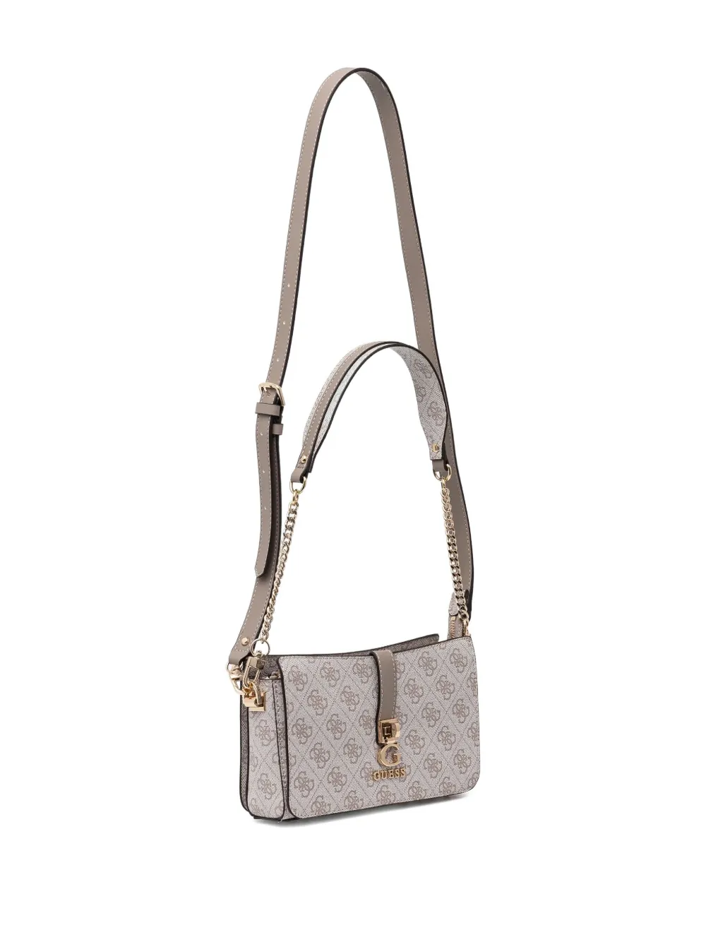 GUESS USA Schoudertas met monogram-print Grijs