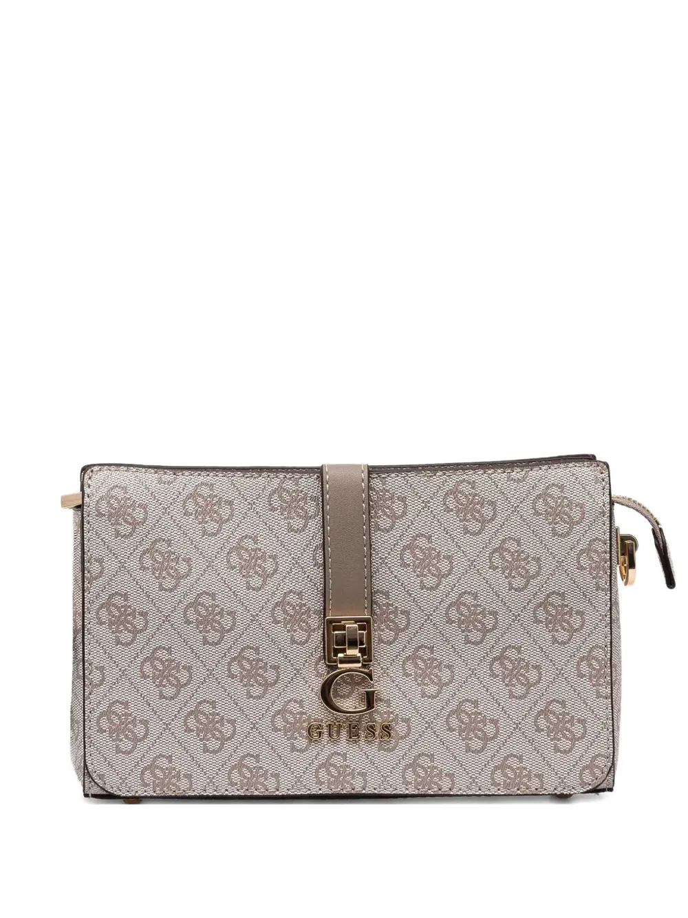 GUESS USA Schoudertas met monogram-print Grijs