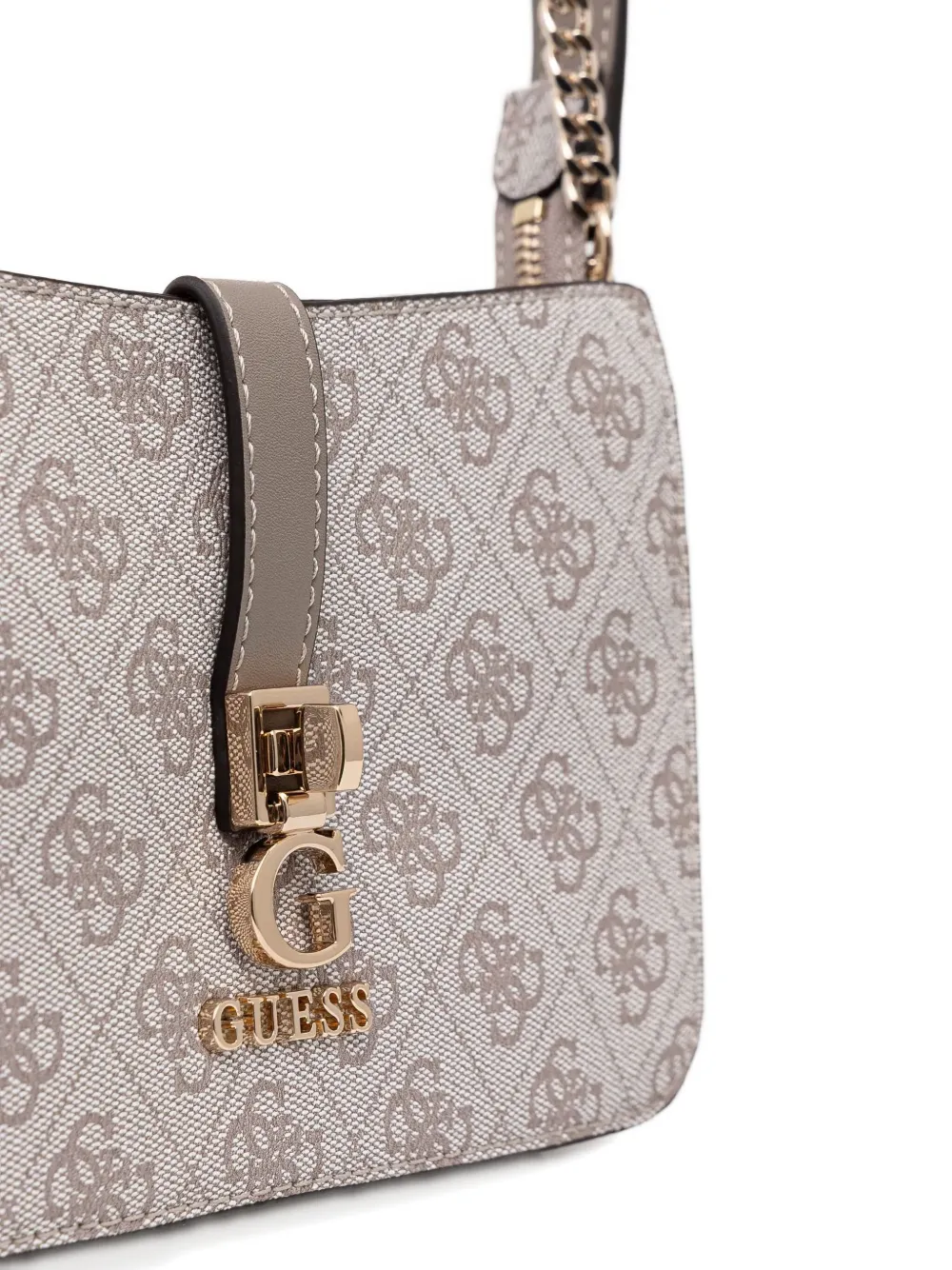 GUESS USA Schoudertas met monogram-print Grijs