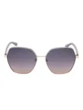 GUESS EYEWEAR geometric-frame sunglasses - Grey