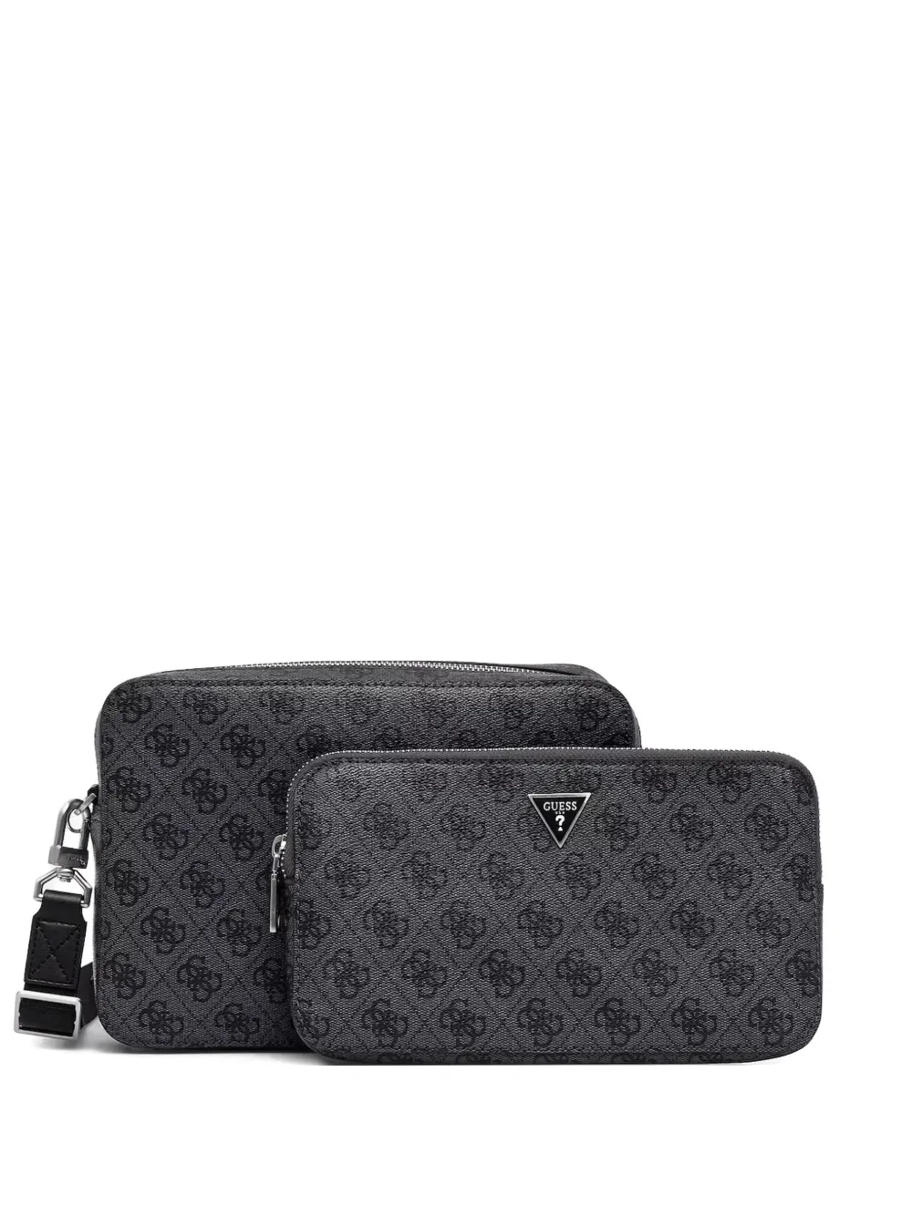 GUESS USA set de cartera con monograma estampado y cierre | negro | Image 1