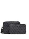 GUESS USA Milano monogram-print messenger bag - Black
