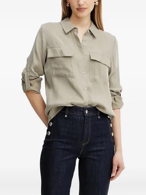 GUESS USA patch-pocket long-sleeve shirt