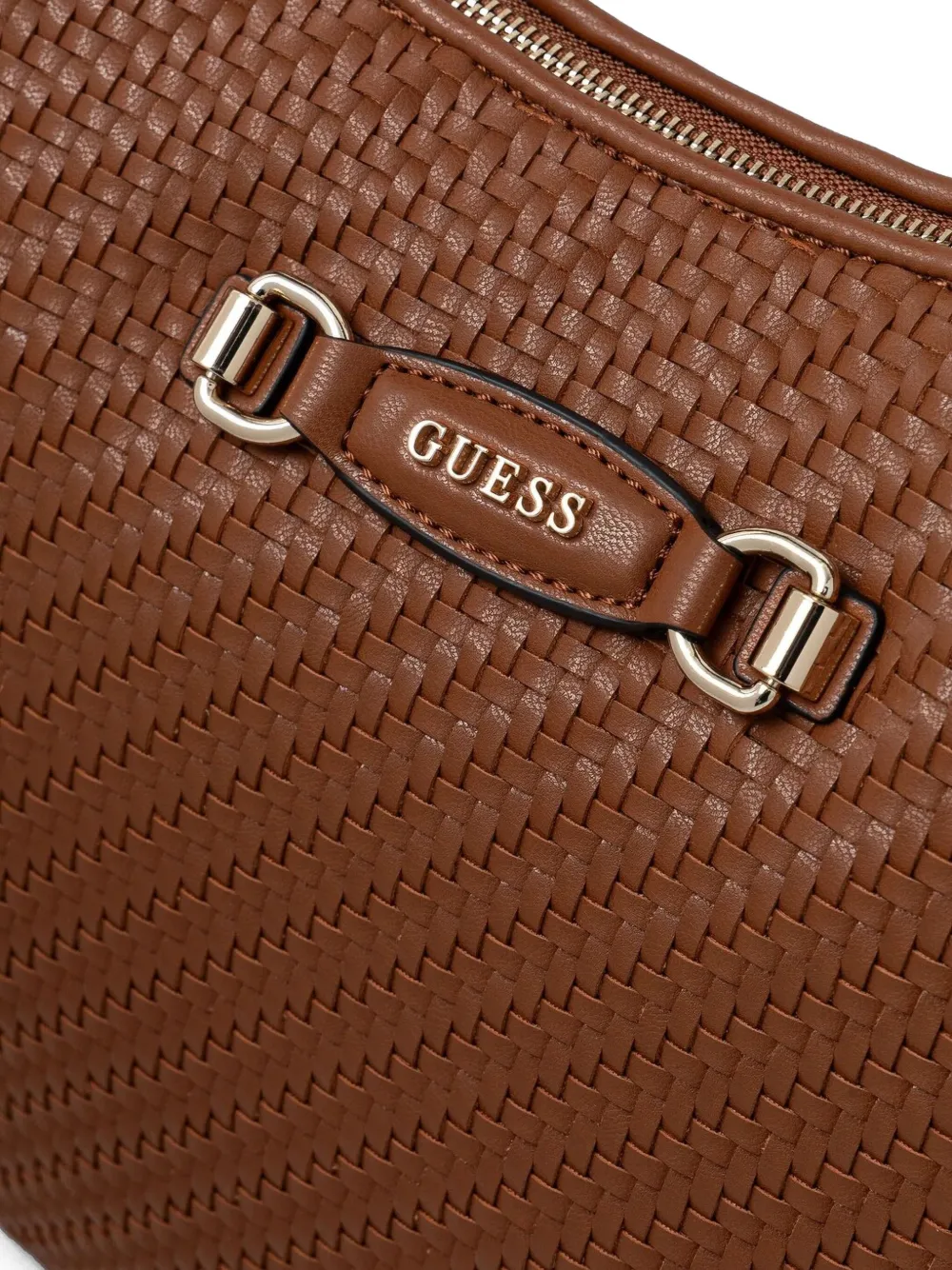 GUESS USA Geweven schoudertas Bruin
