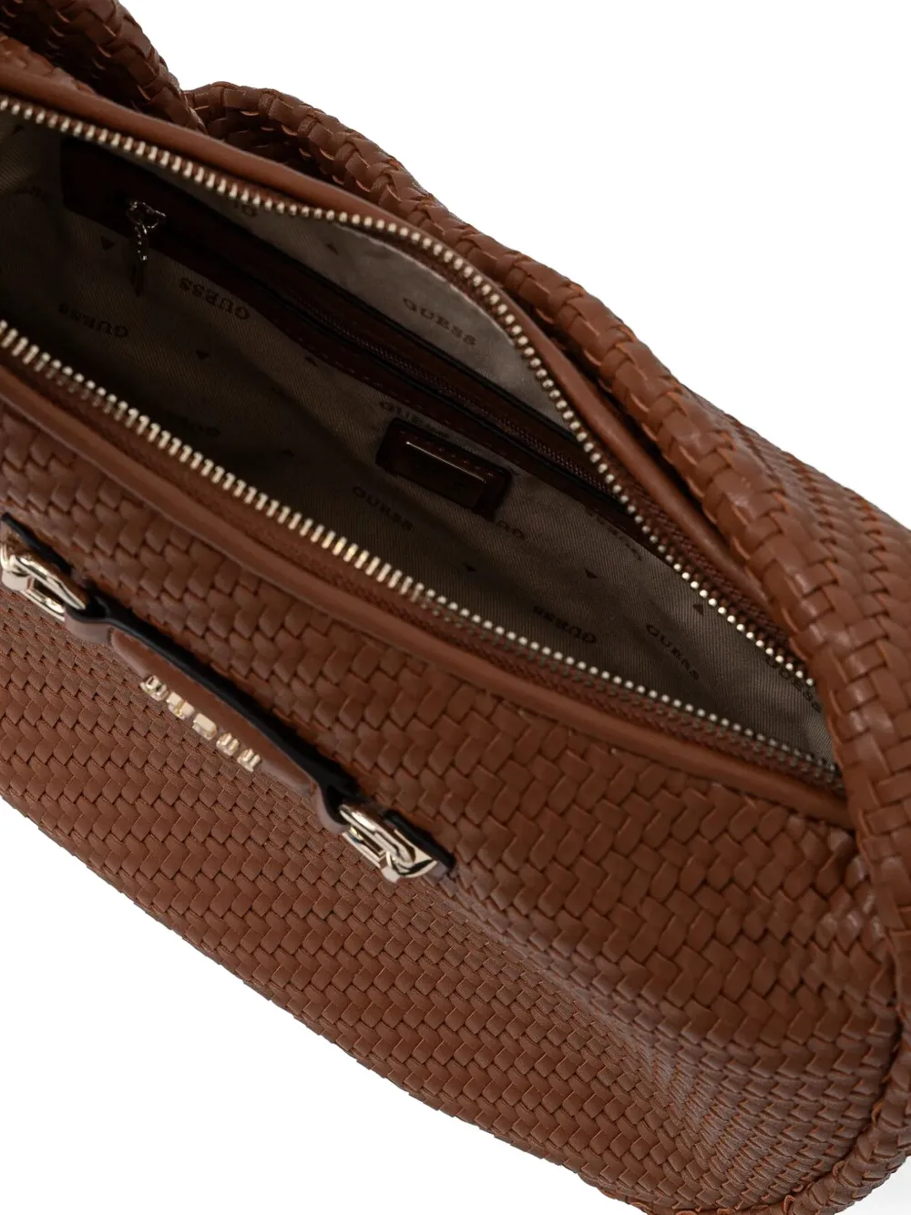 GUESS USA Geweven schoudertas Bruin
