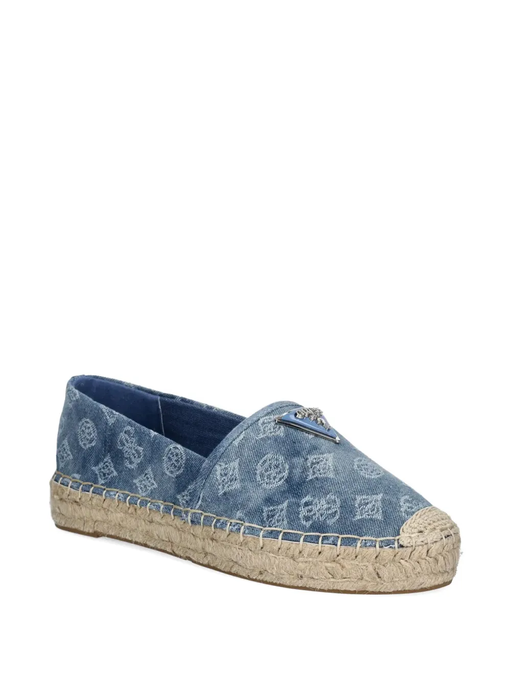 GUESS USA JOLANDON DENIM FLAT ESPADRILLES 