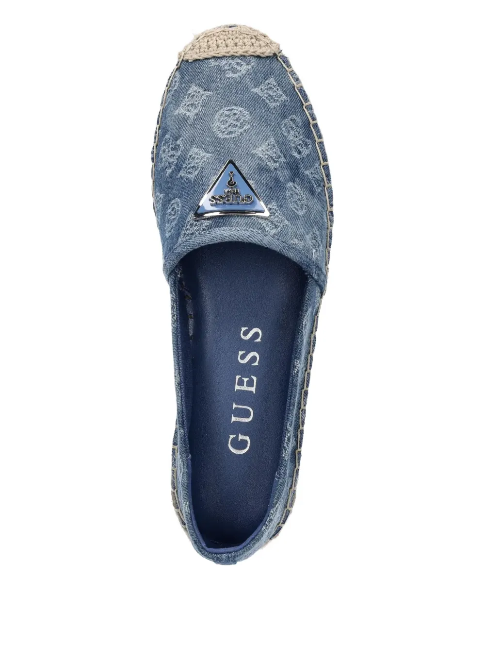 GUESS USA JOLANDON DENIM FLAT ESPADRILLES 
