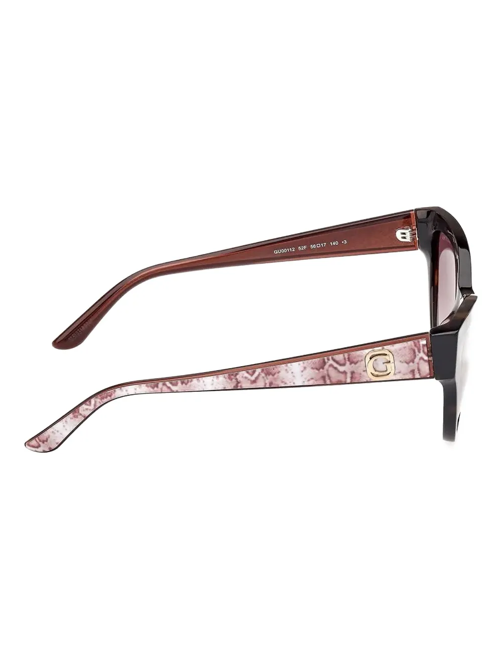 GUESS EYEWEAR Zonnebril met cat-eye montuur Rood