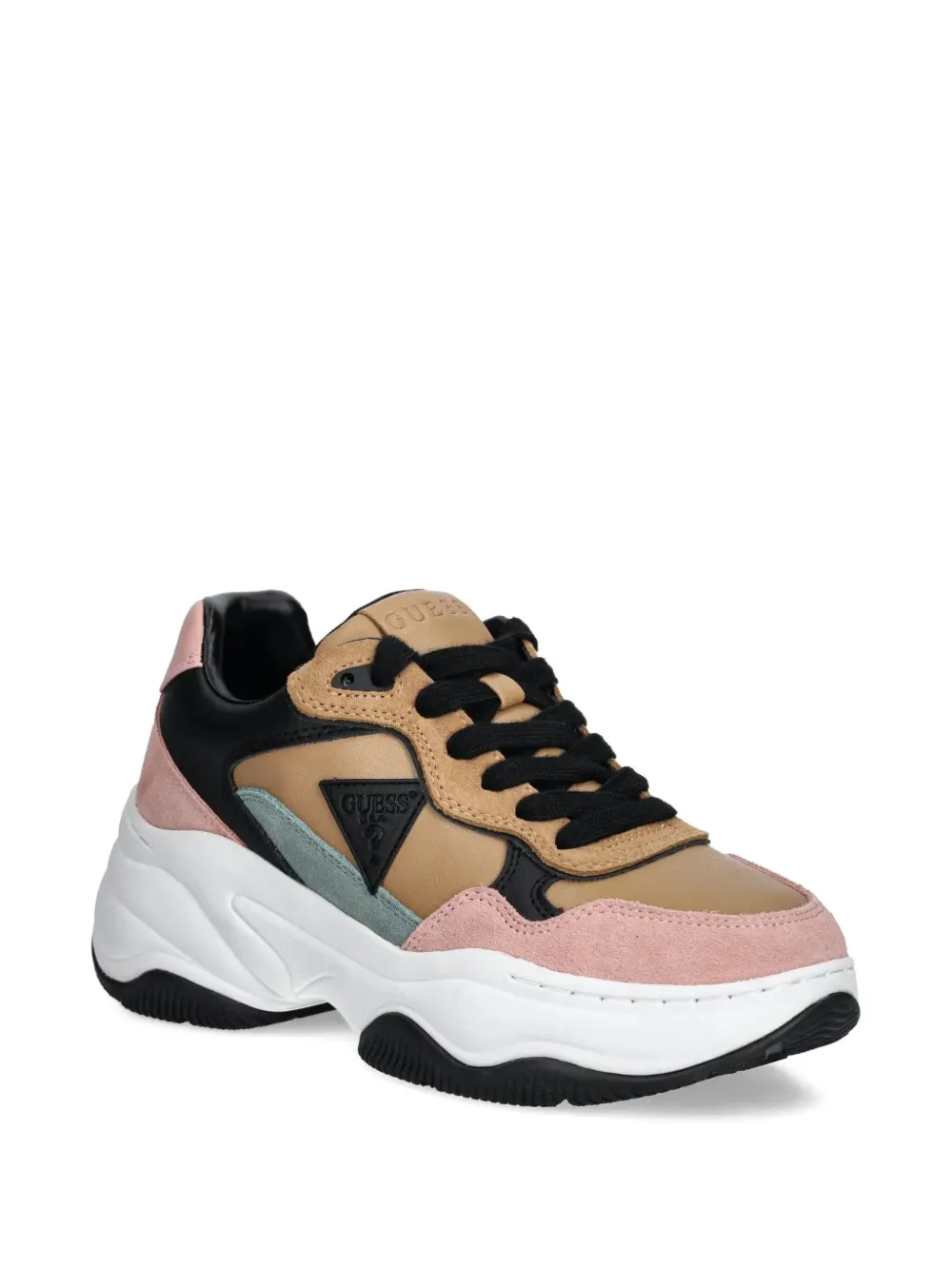 GUESS USA Hapyy panelled chunky sneakers Brown