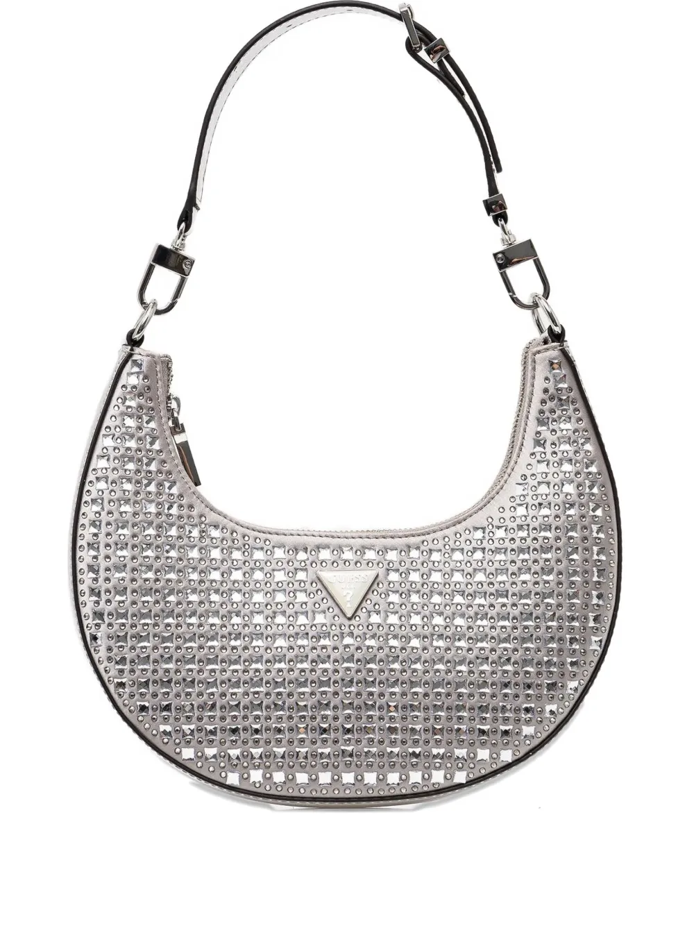 GUESS USA Lua rhinestone-embellished shoulder bag | Silver | Image 1