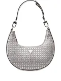 GUESS USA Lua rhinestone-embellished shoulder bag - Silver