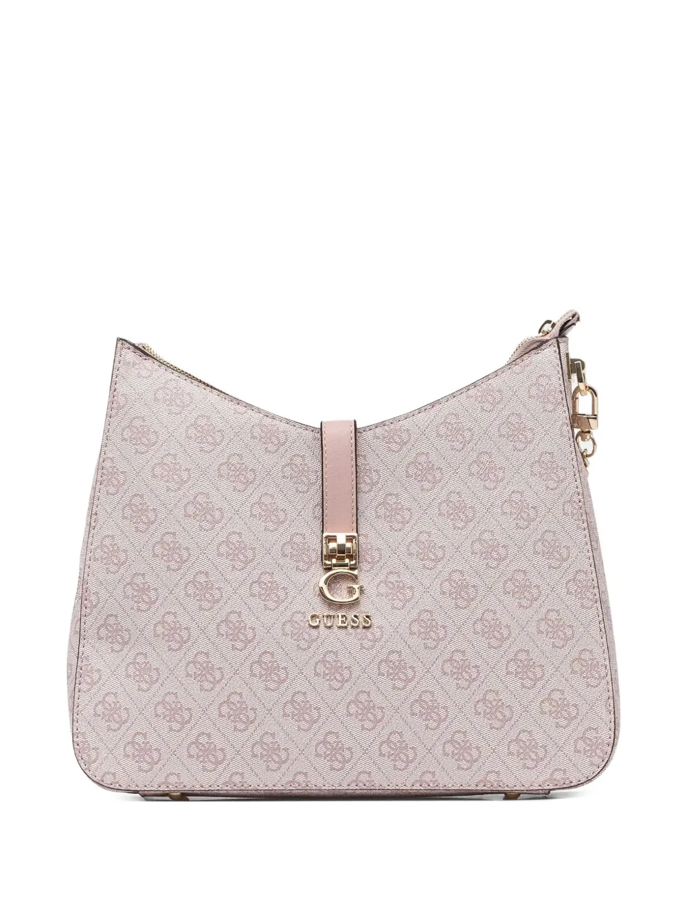GUESS USA Zamira logo-printed shoulder bag Roze
