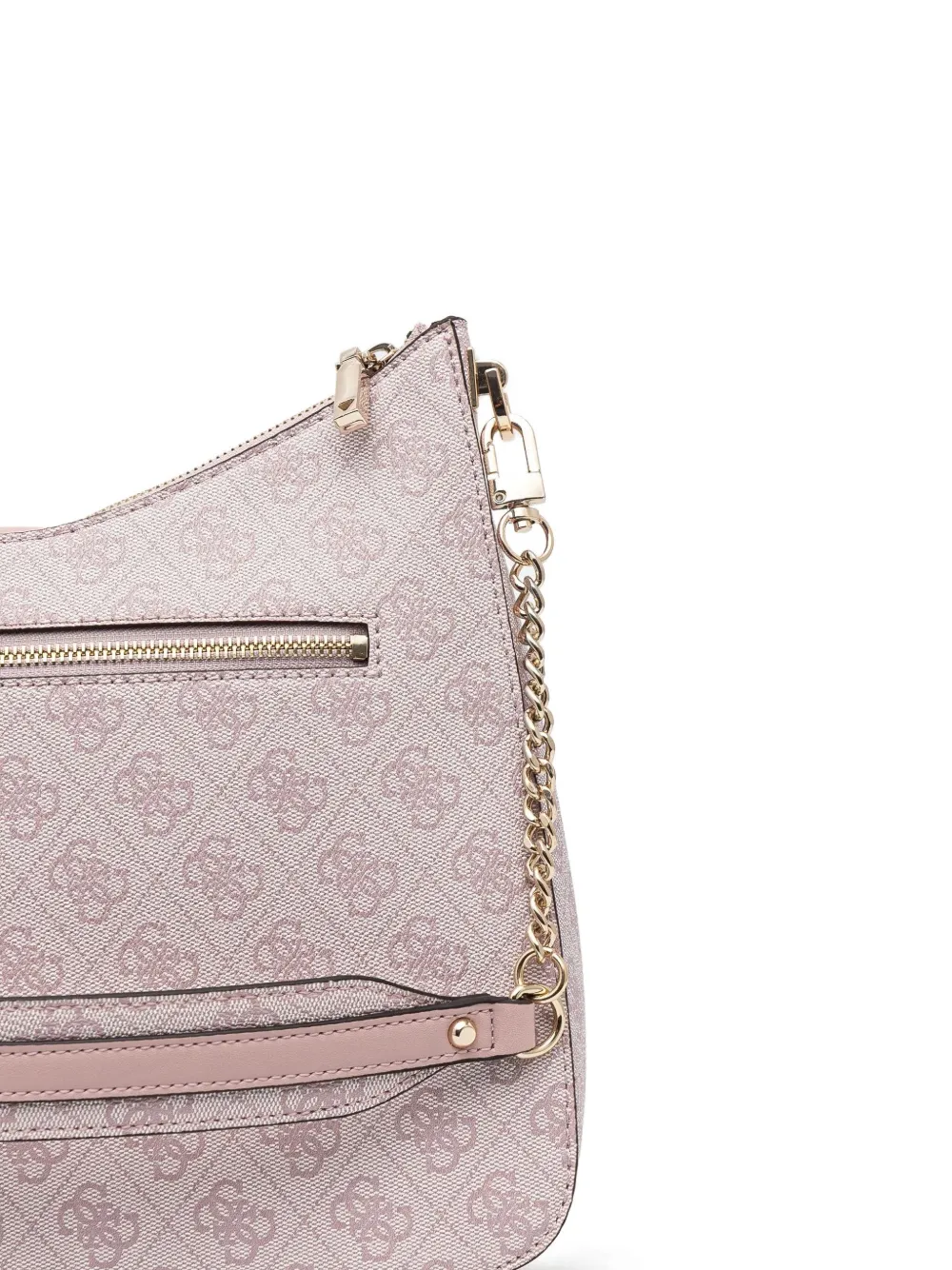 GUESS USA Zamira logo-printed shoulder bag Roze