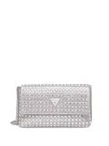 GUESS USA crystal-embellished clutch bag - Silver