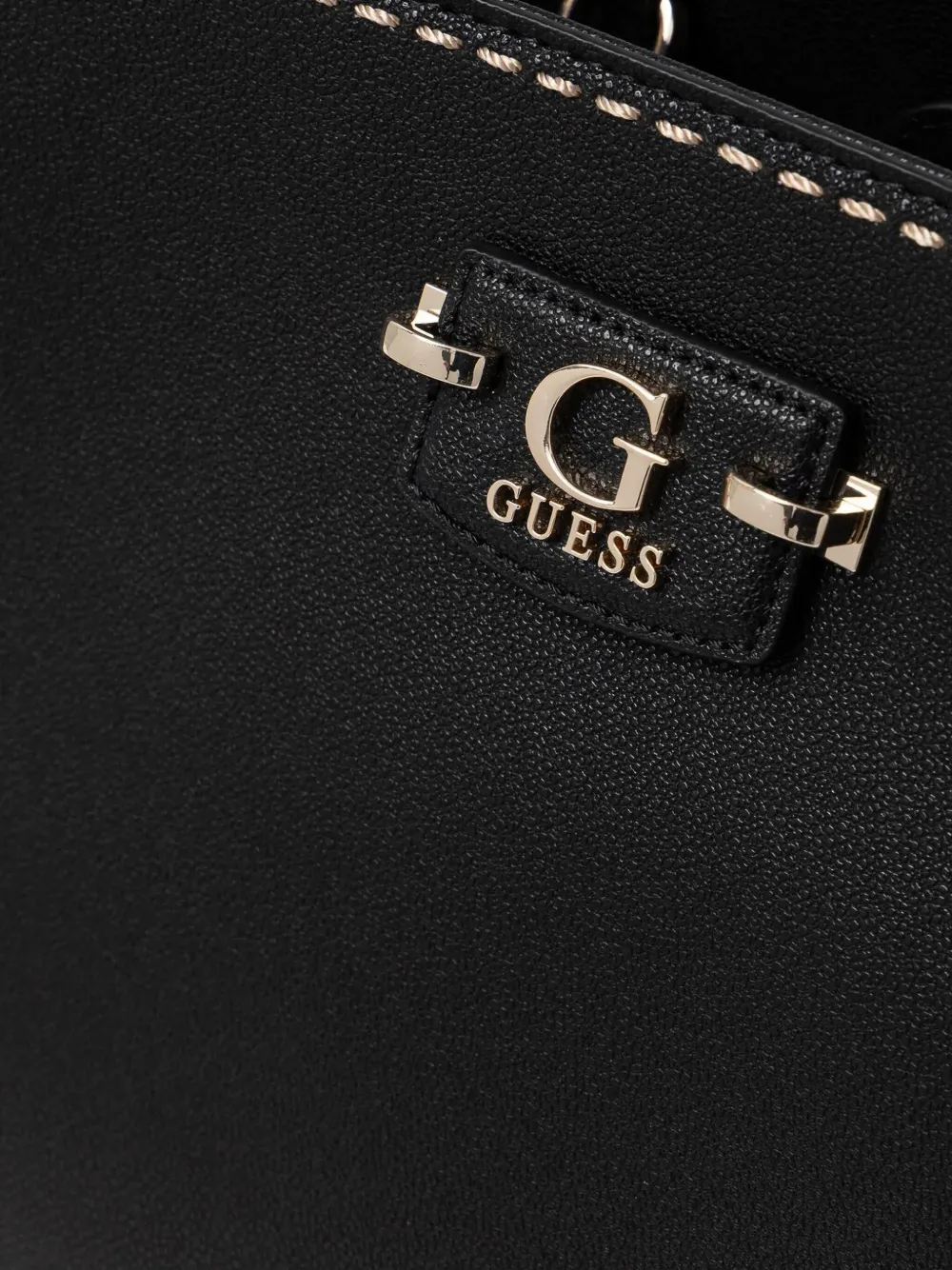 GUESS USA Gewatteerde leren tas met handvat Zwart
