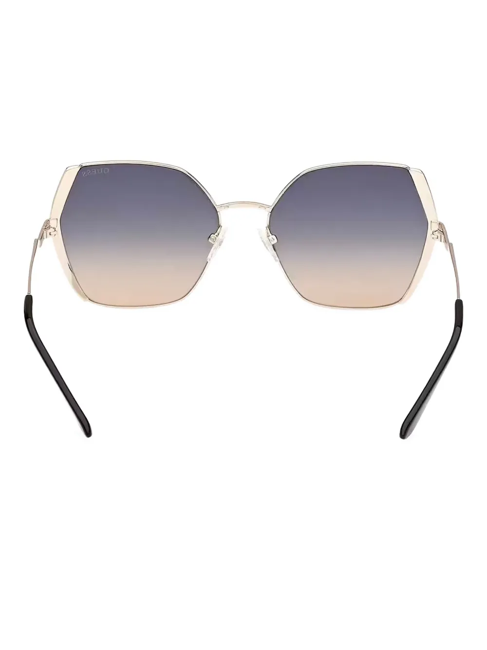 GUESS EYEWEAR Zonnebril met geometrisch montuur Goud