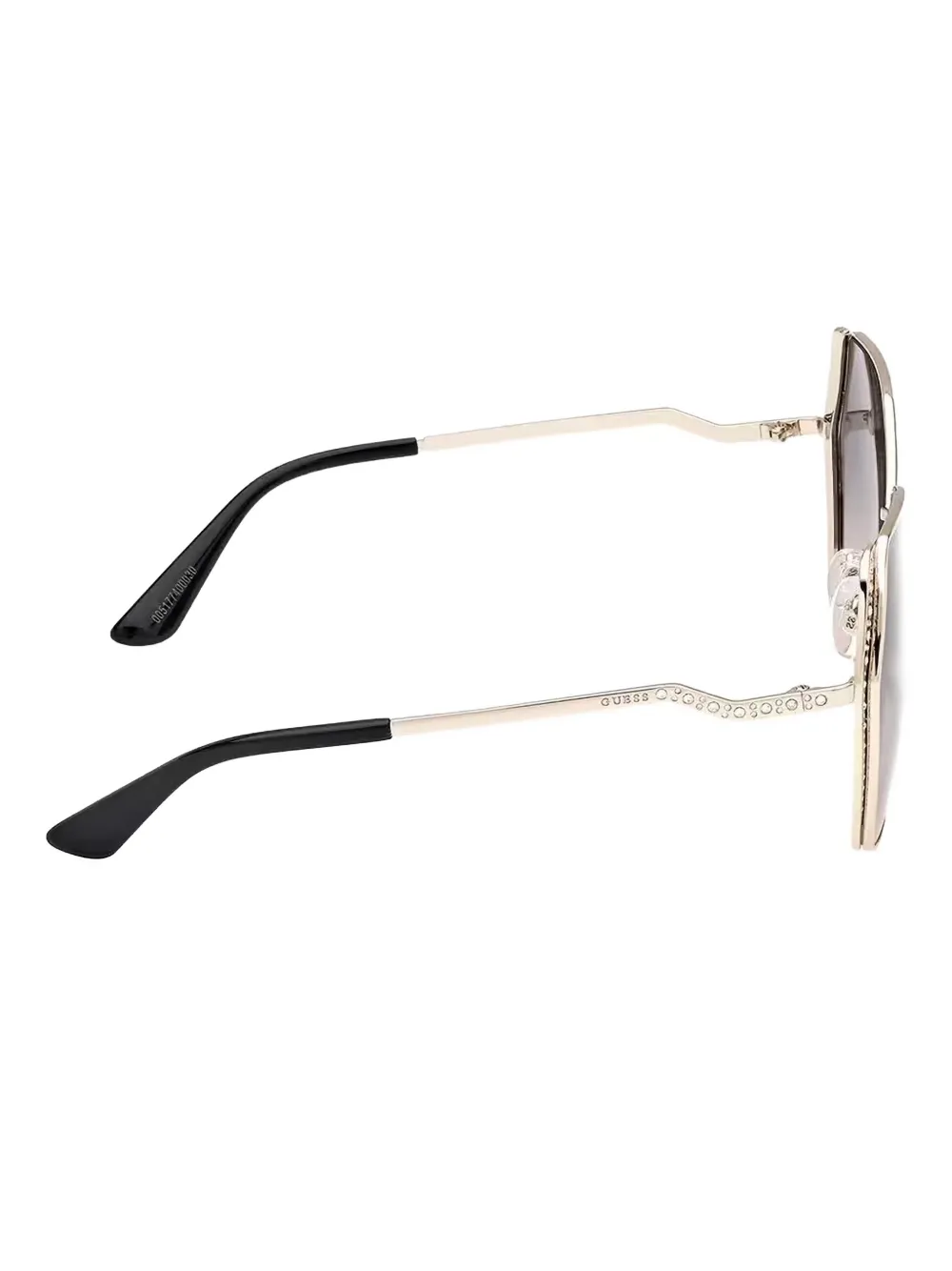 GUESS EYEWEAR Zonnebril met geometrisch montuur Goud