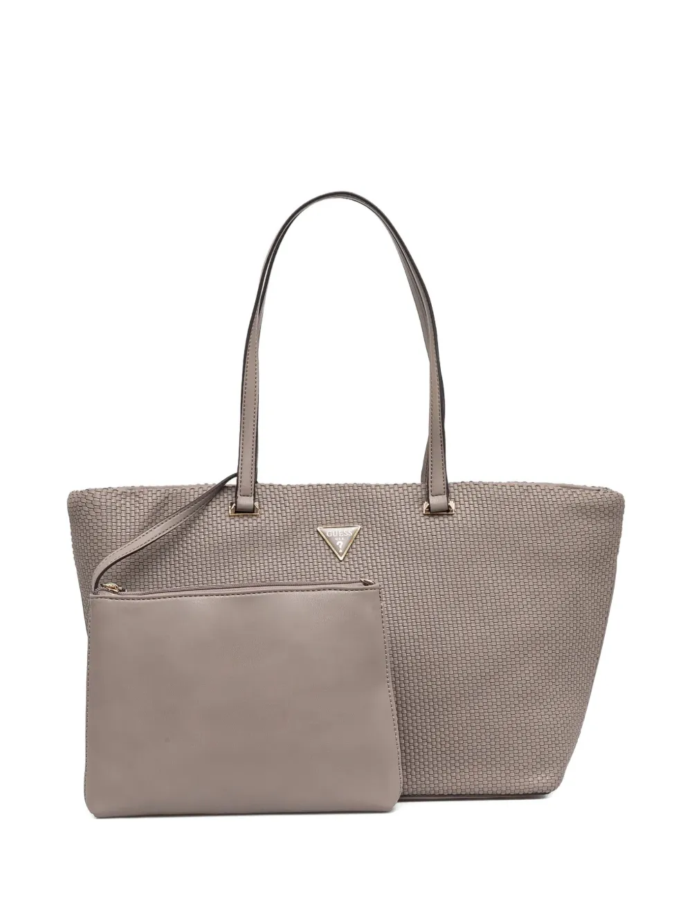 GUESS USA Schoudertas met logoplakkaat Beige