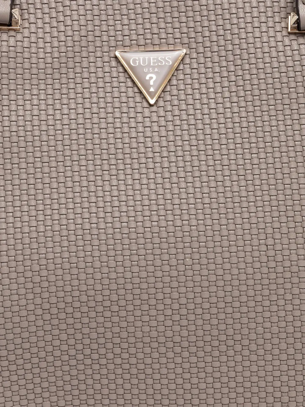 GUESS USA Schoudertas met logoplakkaat Beige