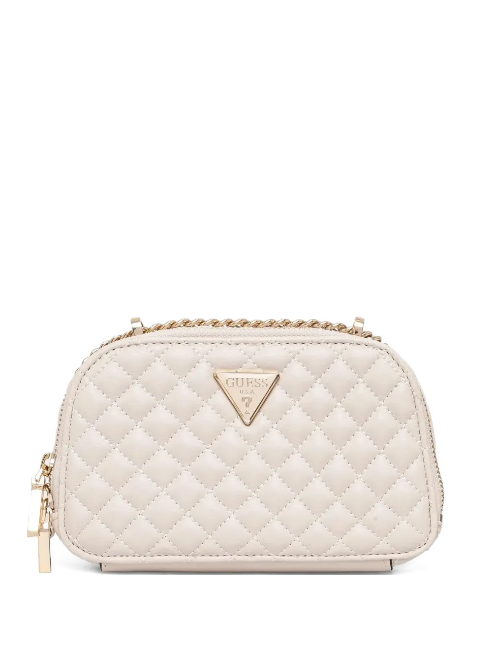 GUESS USA quilted cross body bag Beige