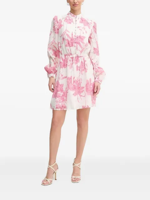 GUESS USA floral-print button-front mini dress