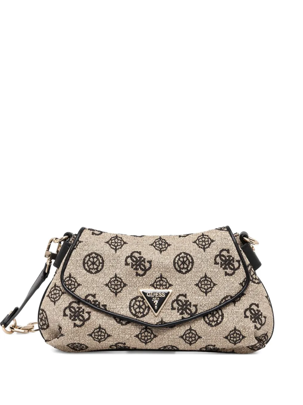 GUESS USA Beyza schoudertas met 4G-logo Beige