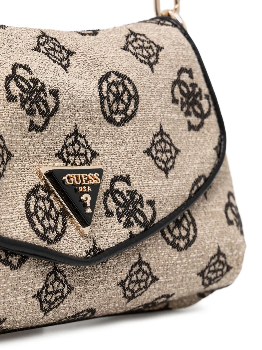 GUESS USA Beyza schoudertas met 4G-logo Beige