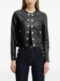 GUESS USA decorative-button cropped jacket - Black