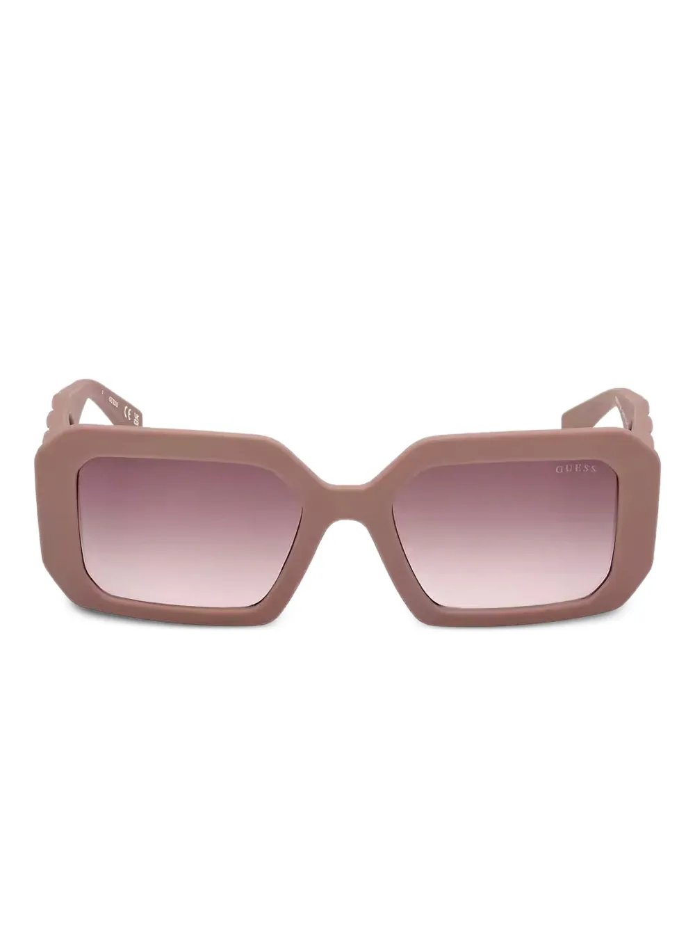 GUESS EYEWEAR チェーントリム スクエアサングラス - ニュートラル GUESS EYEWEAR チェーントリム スクエアサングラス - ニュートラル