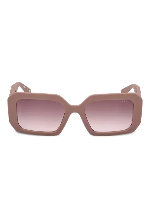 GUESS EYEWEAR chain-embellished rectangle sunglasses