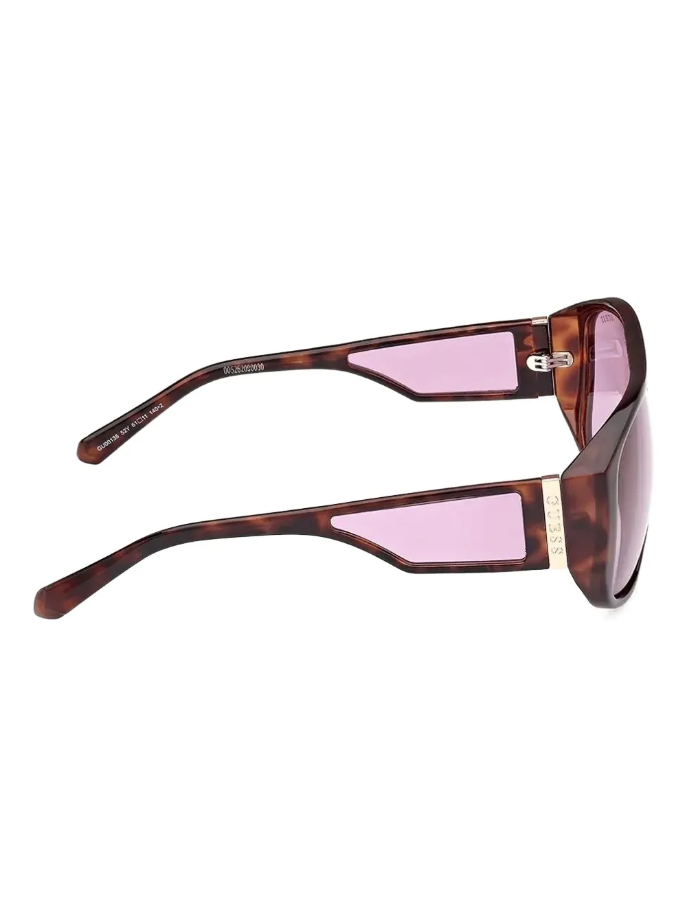 GUESS EYEWEAR Zonnebril met piloten montuur Bruin