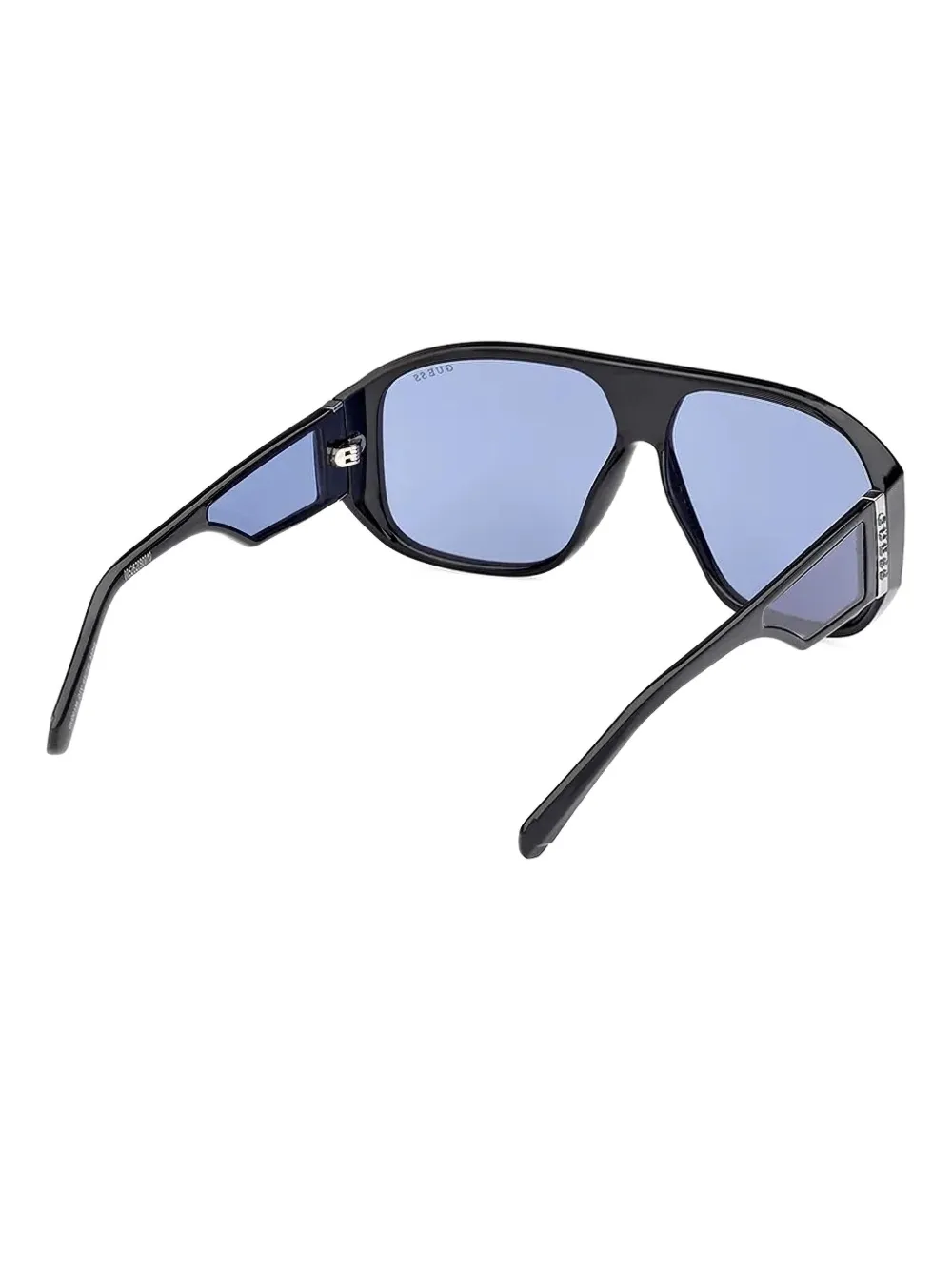 GUESS EYEWEAR Zonnebril met geometrisch montuur Zwart
