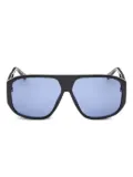 GUESS EYEWEAR geometric-frame sunglasses - Black