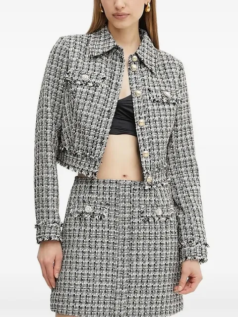 GUESS USA embellished tweed jacket